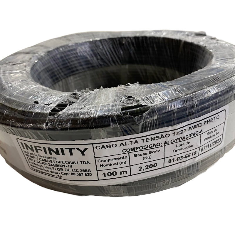 CABO FIO ALTA TENSÃO 5MM COM 100M