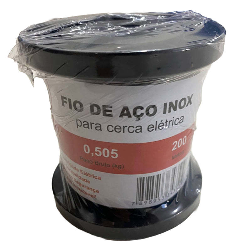 Fio de Aço Inox 060 - 200m: Durabilidade e Resistência Superior - Cerca Elétrica e Bird Control