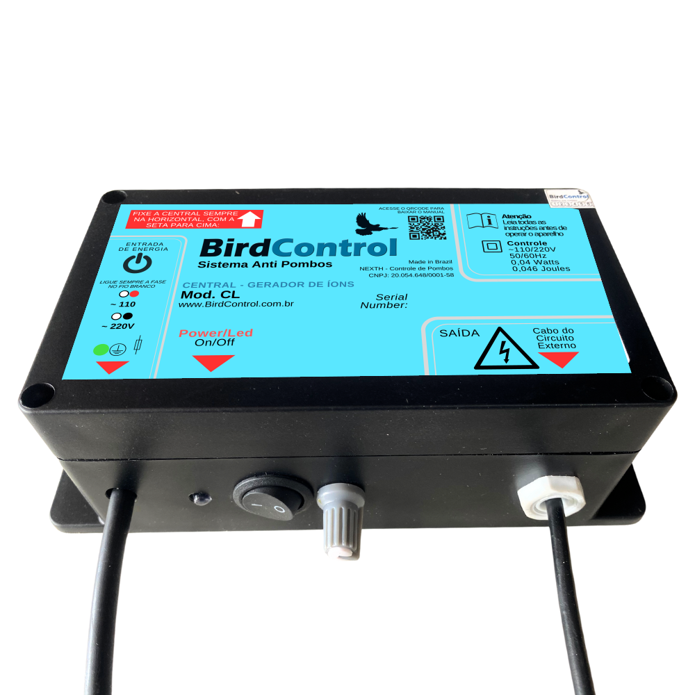 Repelente de Pombos BIRD CONTROL - Modelo CL - Até 50m² ou 50m lineares