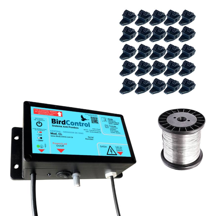 Repelente de Pombos BIRD CONTROL - Modelo CL - Até 50m² ou 50m lineares