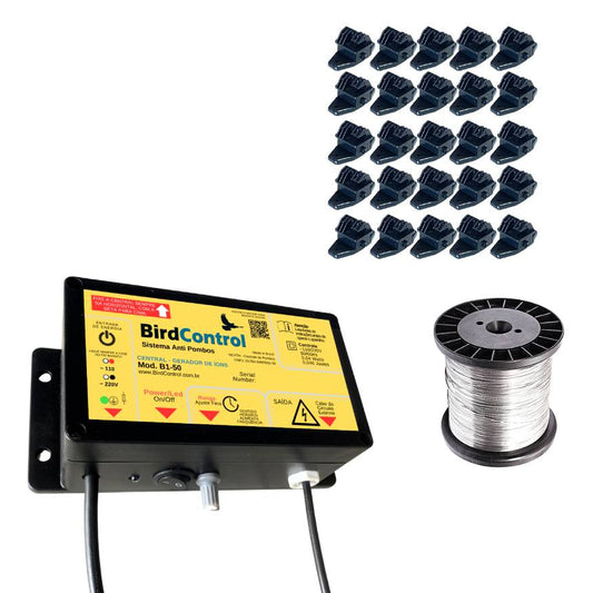 Repelente de Pombos Bird Control - Modelo B1-50 - Até 50m² ou 70m Lineares